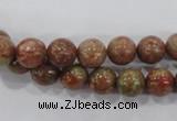 CUG102 15.5 inches 8mm round Chinese unakite beads wholesale