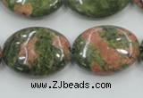 CUG62 16 inches 18*25mm oval natural unakite gemstone beads wholesale