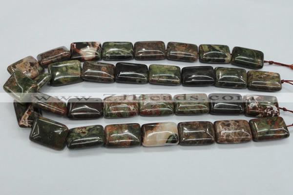 CUJ06 15.5 inches 18*25mm rectangle autumn jasper gemstone beads