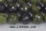 CUJ103 15.5 inches 10mm faceted round African green autumn jasper beads