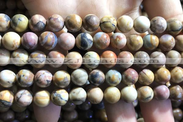 CVJ03 15.5 inches 8mm round venus jasper beads wholesale