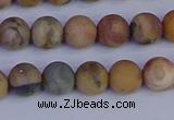 CVJ12 15.5 inches 8mm round matte venus jasper beads wholesale