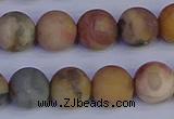 CVJ15 15.5 inches 12mm round matte venus jasper beads wholesale