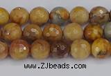 CVJ22 15.5 inches 6mm faceted round venus jasper beads wholesale