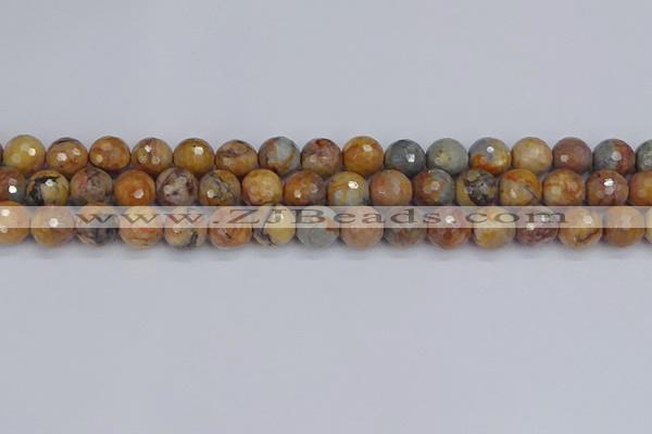 CVJ24 15.5 inches 10mm faceted round venus jasper beads wholesale
