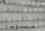 CWB211 15.5 inches 6mm faceted round natural white howlite beads