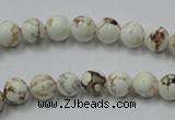 CWB310 15.5 inches 4mm round howlite turquoise beads wholesale