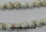 CWB312 15.5 inches 8mm round howlite turquoise beads wholesale