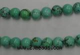 CWB566 15.5 inches 7mm round howlite turquoise beads wholesale