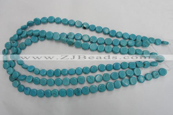 CWB750 15.5 inches 9mm freeform howlite turquoise beads wholesale