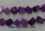 CWB762 15.5 inches 6*6mm cube howlite turquoise beads wholesale