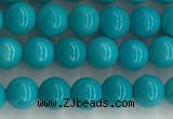 CWB850 15.5 inches 4mm round howlite turquoise beads wholesale