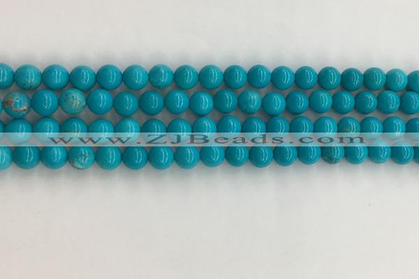 CWB851 15.5 inches 6mm round howlite turquoise beads wholesale