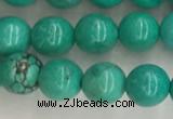 CWB864 15.5 inches 6mm round howlite turquoise beads wholesale