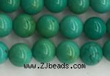 CWB869 15.5 inches 4mm round howlite turquoise beads wholesale