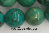 CWB873 15.5 inches 12mm round howlite turquoise beads wholesale