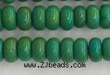 CWB898 15.5 inches 2*4mm rondelle howlite turquoise beads
