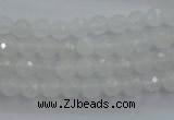 CWH02 15.5 inches 6mm faceted round white jade beads wholesale