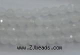 CWH02 15.5 inches 6mm faceted round white jade beads wholesale