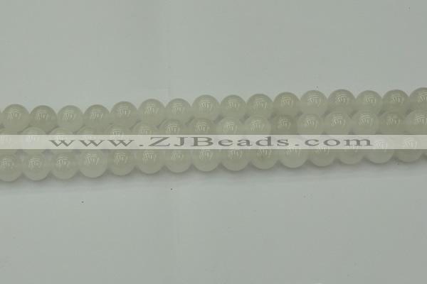 CWH53 15.5 inches 10mm round white jade beads wholesale