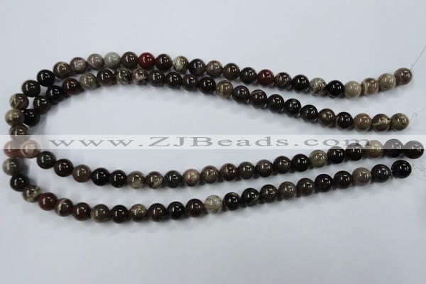 CWJ202 15.5 inches 8mm round wood jasper gemstone beads wholesale