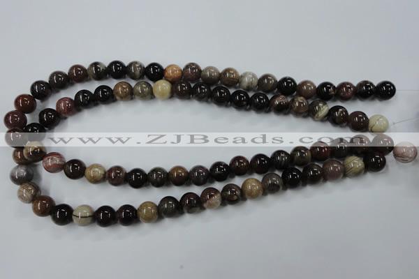 CWJ203 15.5 inches 10mm round wood jasper gemstone beads wholesale