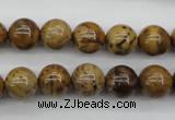 CWJ253 15.5 inches 10mm round wood jasper gemstone beads wholesale