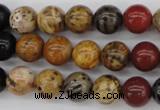 CWJ282 15.5 inches 9mm round wood jasper gemstone beads wholesale