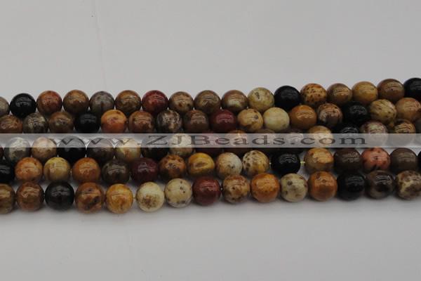 CWJ289 15.5 inches 14mm round wood jasper gemstone beads wholesale