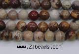 CWJ400 15.5 inches 4mm round wood jasper gemstone beads wholesale