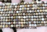 CWJ450 15.5 inches 4mm faceted round wood jasper beads wholesale