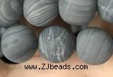 CWJ559 15.5 inches 10mm round matte coffee wood jasper beads wholesale