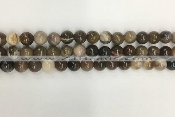 CWJ576 15.5 inches 8mm round wood jasper beads wholesale
