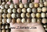 CWJ594 15.5 inches 12mm round wood jasper beads wholesale