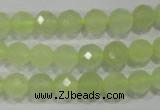 CXJ162 15.5 inches 8mm faceted round New jade beads wholesale