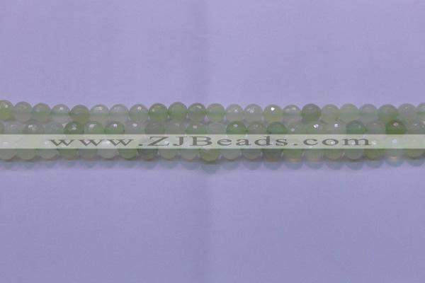 CXJ219 15.5 inches 8mm faceted round New jade beads wholesale