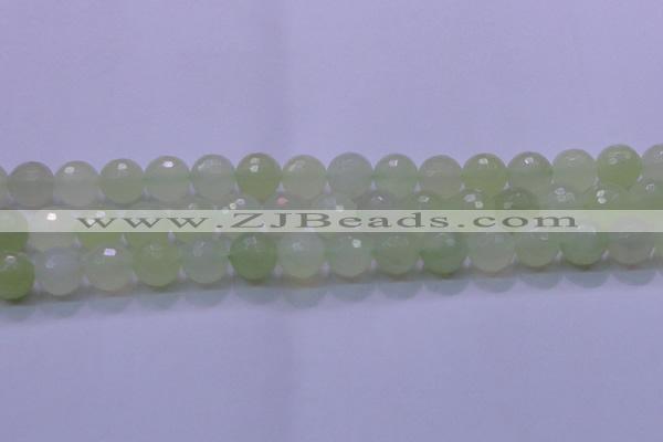 CXJ222 15.5 inches 14mm faceted round New jade beads wholesale