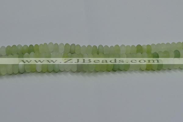 CXJ312 15.5 inches 6*10mm rondelle matte New jade beads wholesale