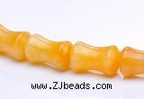 CYJ21 9*13mm bone shape yellow jade gemstone beads Wholesale