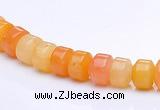 CYJ25 5*6mm rondelle yellow jade gemstone beads Wholesale