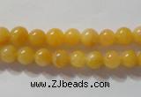 CYJ251 15.5 inches 6mm round yellow jade beads wholesale