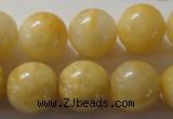 CYJ256 15.5 inches 16mm round yellow jade beads wholesale