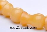 CYJ26 12*20mm lamp shape yellow jade gemstone beads Wholesale