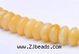 CYJ29 16 inch 4*8mm roundel yellow jade gemstone beads Wholesale