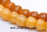 CYJ32 8*8mm bread shape yellow jade gemstone beads Wholesale