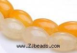 CYJ34 16 inch 10*14mm rice yellow jade gemstone beads Wholesale