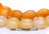 CYJ39 16 inch 20*20mm heart yellow jade gemstone beads Wholesale