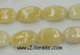 CYJ61 15.5 inches 13*18mm oval yellow jade gemstone beads wholesale