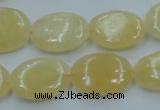 CYJ62 15.5 inches 15*20mm oval yellow jade gemstone beads wholesale