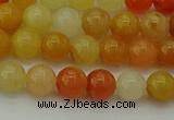 CYJ621 15.5 inches 6mm round yellow jade beads wholesale